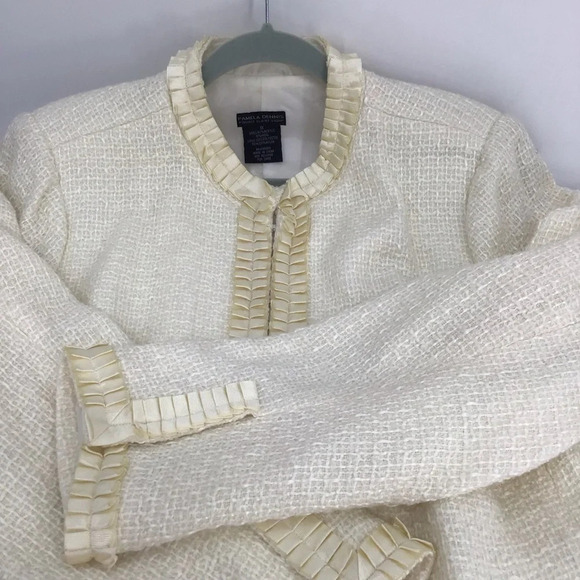 Pamela Dennis Private Client Group Women’s Elegant Blazer Jacket Creme Size 1X - Picture 1 of 9